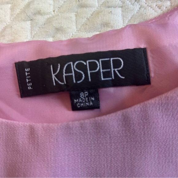 Kasper Orchid Sleeveless Shell Top Size 8P | Lined, Side Zip, Office to Evening - Picture 6 of 11